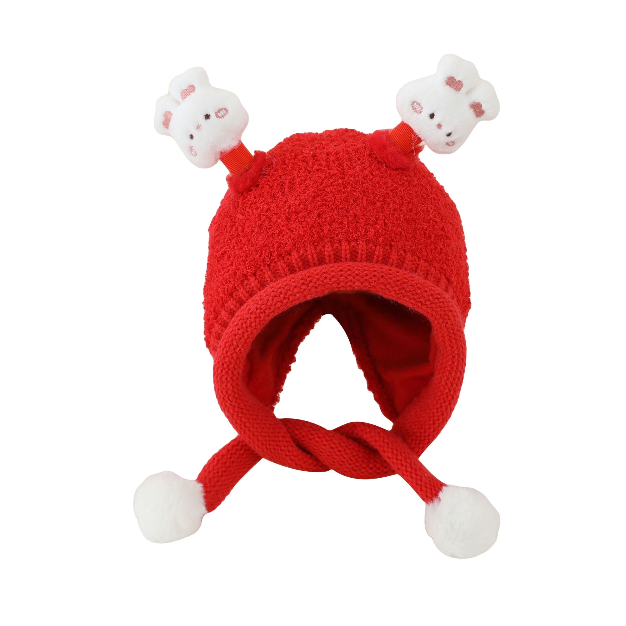 ELF Baby Winter Hat Cute Cartoon Knit Beanies Soft Warm Cap with Glowing Tentacles for Infant