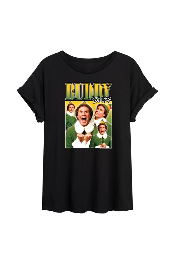 - Christmas Buddy the ELF - Christmas Women's Oversized T-Shirt