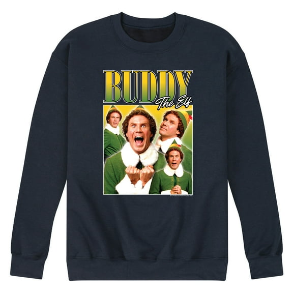 ELF - Christmas Buddy the ELF - Christmas Men's Crew Neck Fleece Pullover