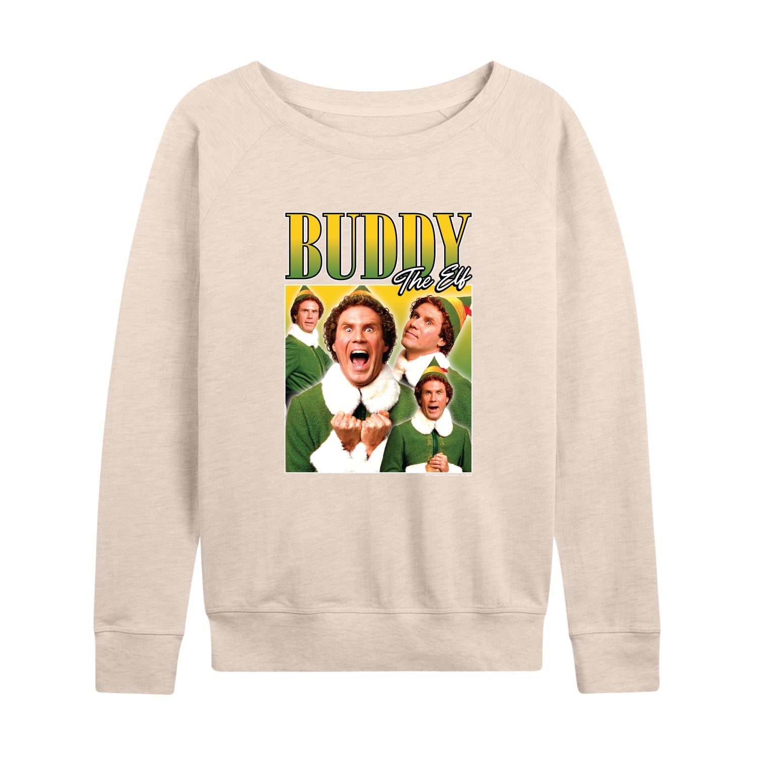 ELF - Christmas Buddy the ELF - Christmas Women's Lightweight French Terry Long Sleeve Shirt