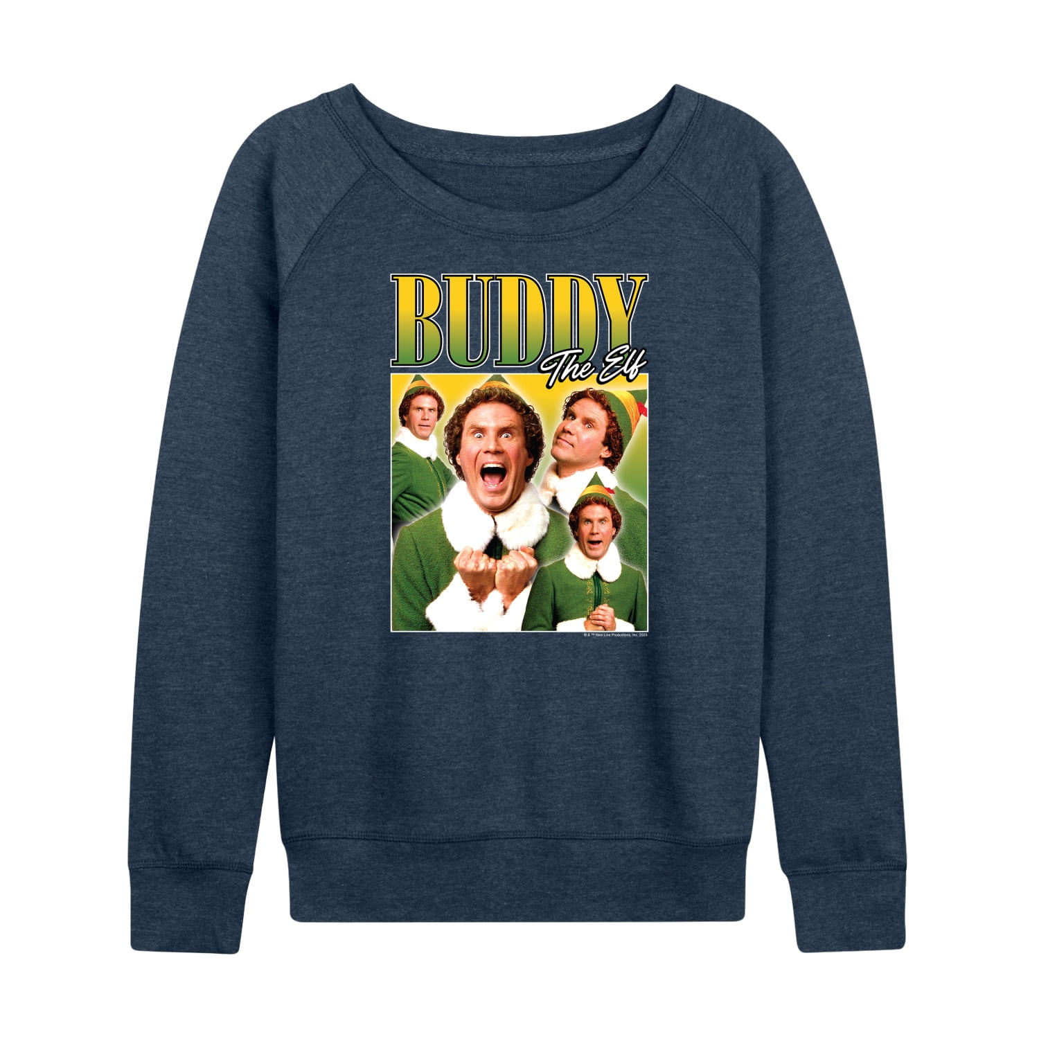 ELF - Christmas Buddy the ELF - Christmas Women's Lightweight French Terry Long Sleeve Shirt