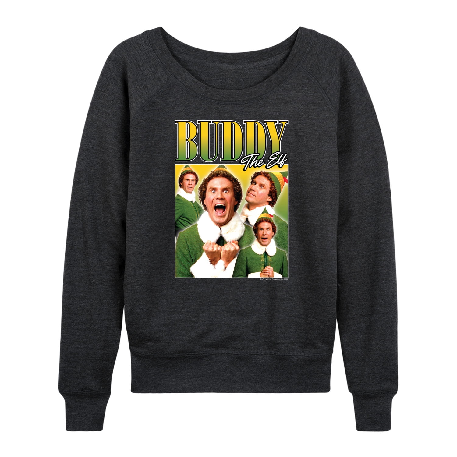ELF - Christmas Buddy the ELF - Christmas Women's Lightweight French Terry Long Sleeve Shirt