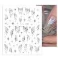 thumbnail image 1 of ELF Butterfly Nail Art Stickers Laser Butterflies Decals Stickers 3D Self-Adhesive Nail Sticker Holographic Butterfly Nail Supplies, 1 of 8