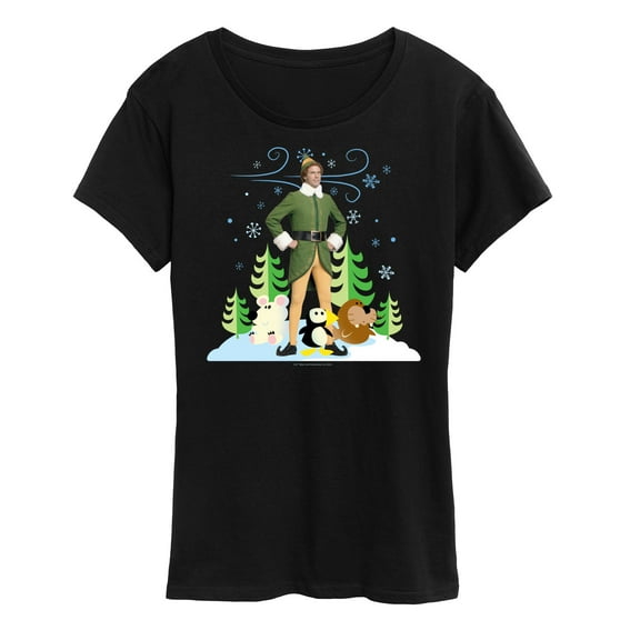 ELF - Christmas Buddy And Arctic Puppets - Women's Short Sleeve Graphic T-Shirt