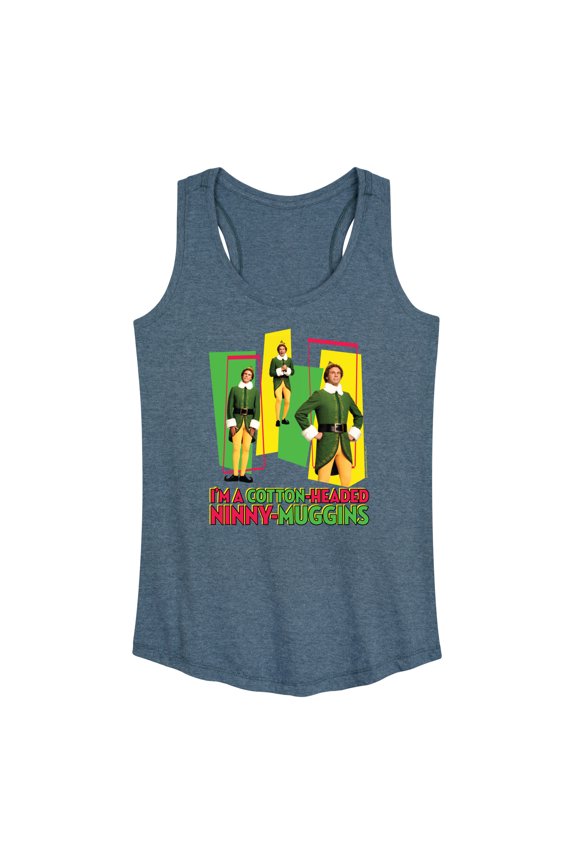 - Christmas Cotton Headed Ninny Muggins - Women's Racerback Tank Top