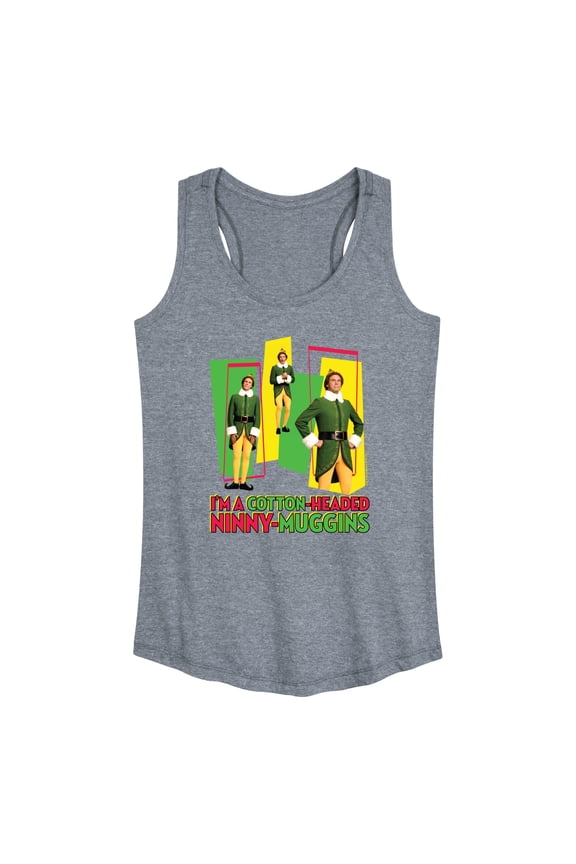 - Christmas Cotton Headed Ninny Muggins - Women's Racerback Tank Top