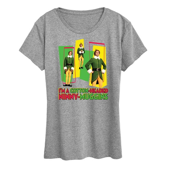 ELF - Christmas Cotton Headed Ninny Muggins - Women's Short Sleeve Graphic T-Shirt