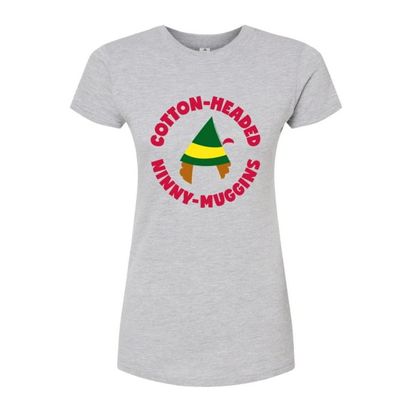 ELF - Christmas Family Set Ninny Muggins - Juniors Fitted Graphic T-Shirt