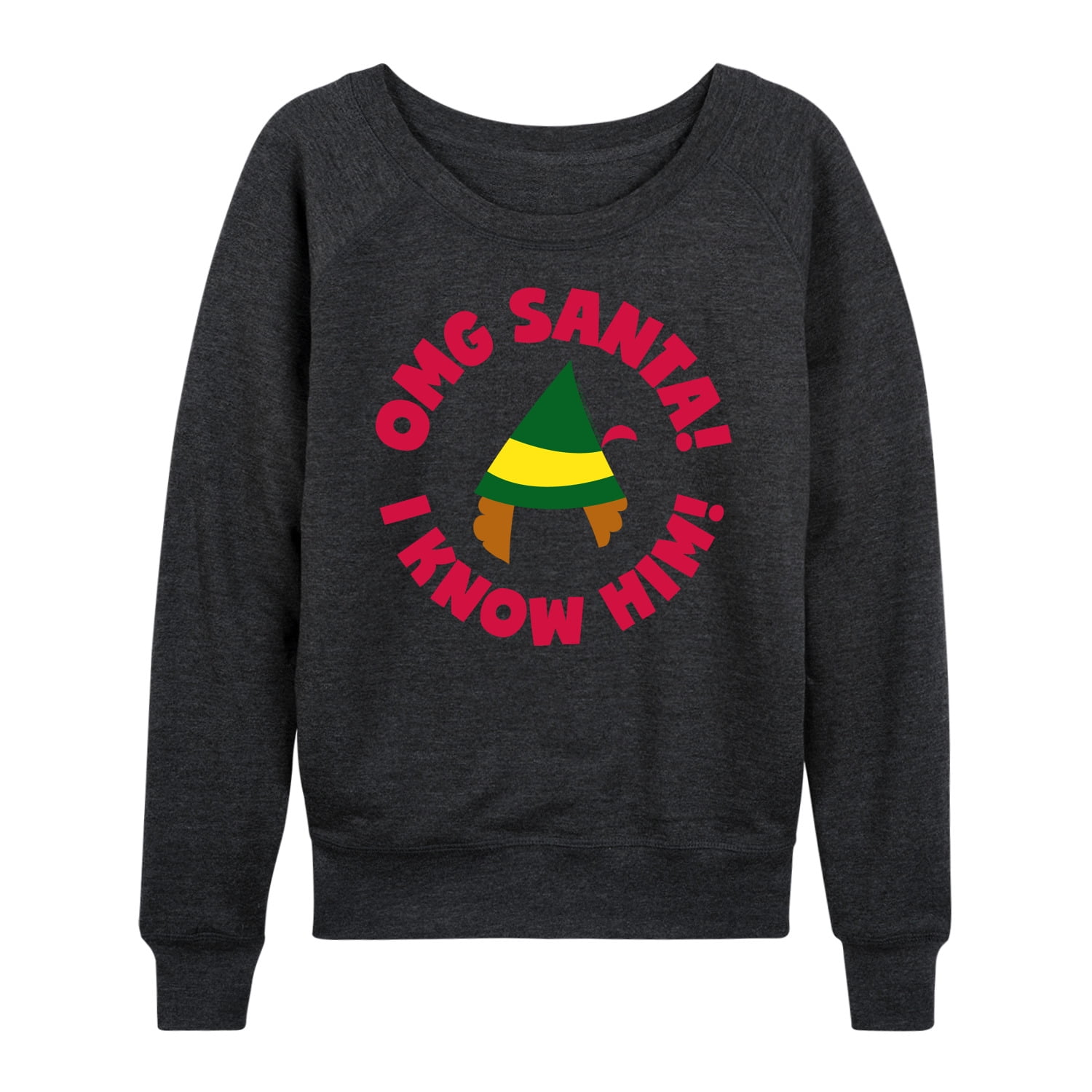 ELF - Christmas Family Set Omg Santa - Women's Lightweight French Terry Long Sleeve Shirt