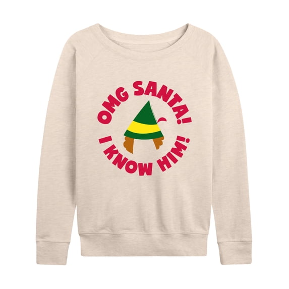 ELF - Christmas Family Set Omg Santa - Women's Lightweight French Terry Long Sleeve Shirt