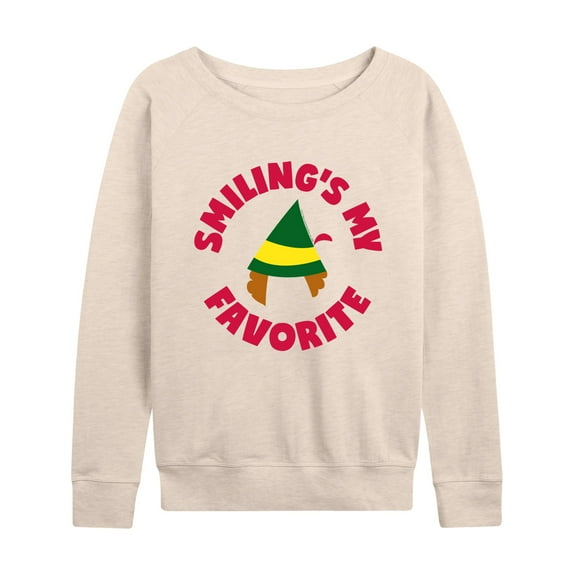 ELF - Christmas Family Set Smilings My Favorite - Women's Lightweight French Terry Long Sleeve Shirt