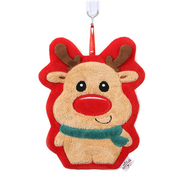 ELF Christmas Hand Towels Absorbent Kitchen Towels Cute Hand Towels