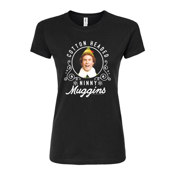 ELF - Christmas Ninny Muggins - Juniors Fitted Graphic T-Shirt