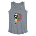 thumbnail image 1 of ELF - Christmas Omg I Know Him - Women's Racerback Tank Top, 1 of 5