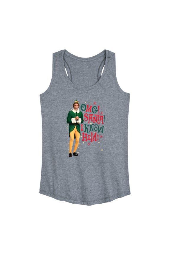- Christmas Omg I Know Him - Women's Racerback Tank Top