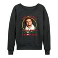 thumbnail image 1 of ELF - Christmas Omg Santa I Know Him - Women's Lightweight French Terry Long Sleeve Shirt, 1 of 5