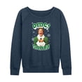 thumbnail image 1 of ELF - Christmas Omg Santa - Women's Lightweight French Terry Long Sleeve Shirt, 1 of 5