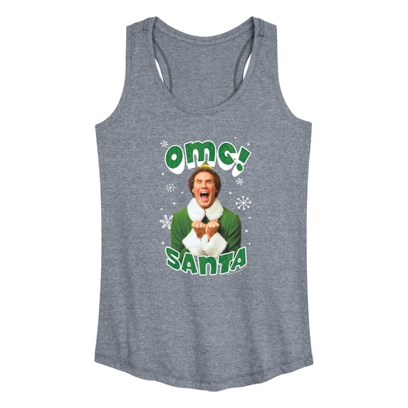 ELF - Christmas Omg Santa - Women's Racerback Tank Top