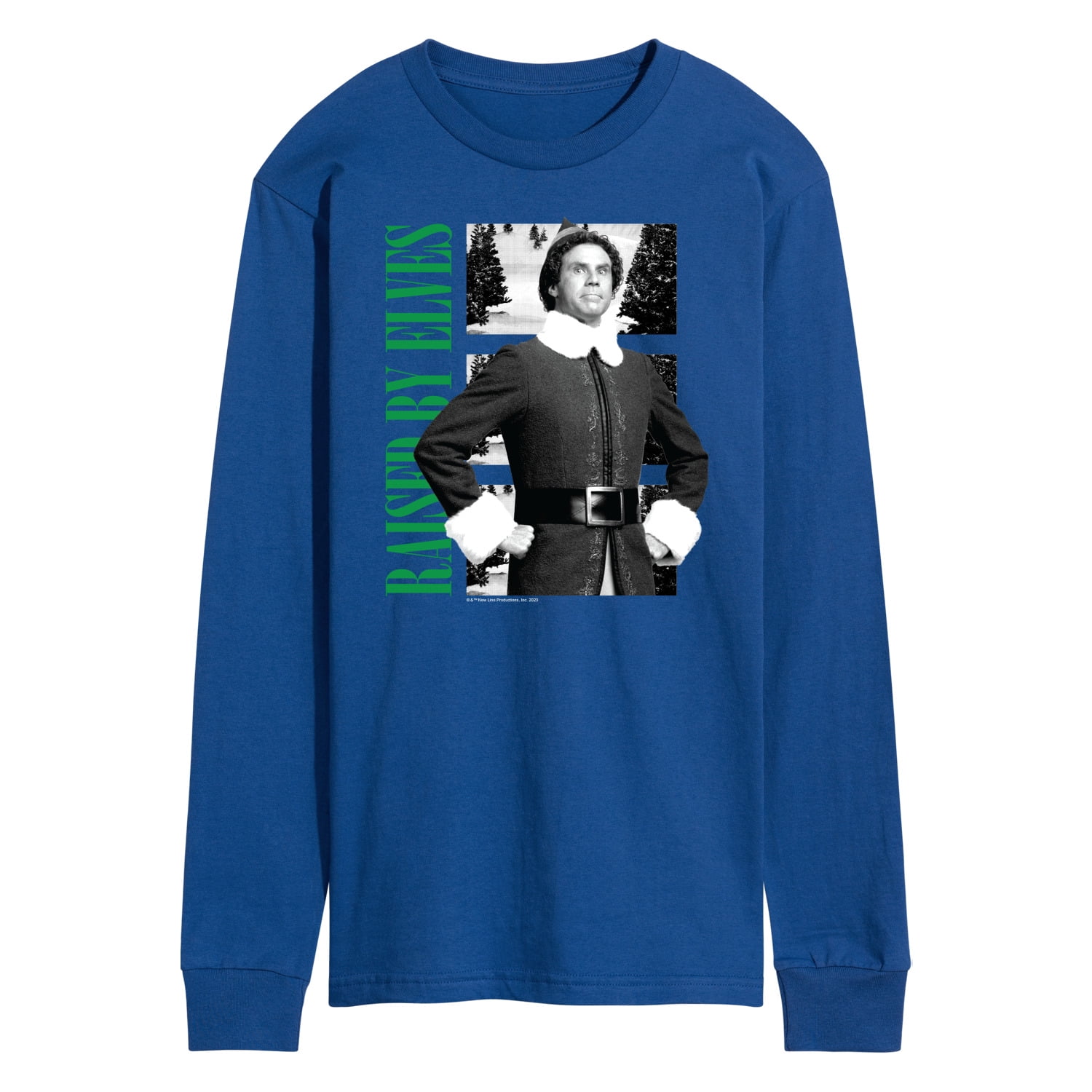 ELF - Christmas Raised By Elves  - Men's Long Sleeve T-Shirt