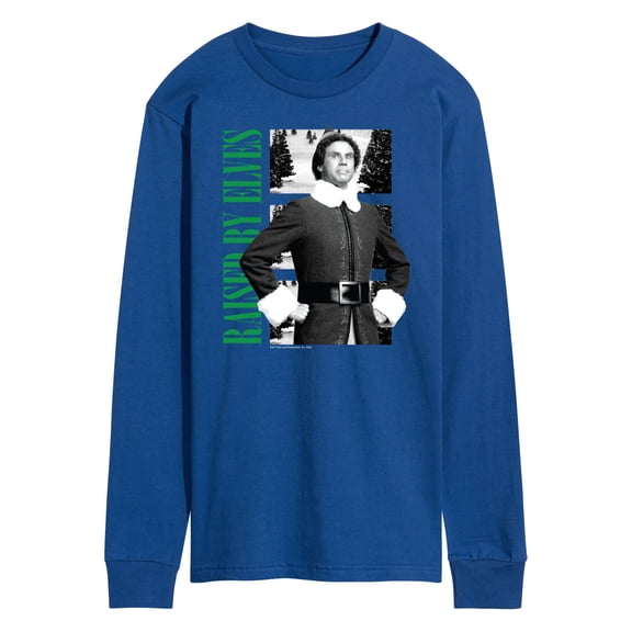 ELF - Christmas Raised By Elves  - Men's Long Sleeve T-Shirt