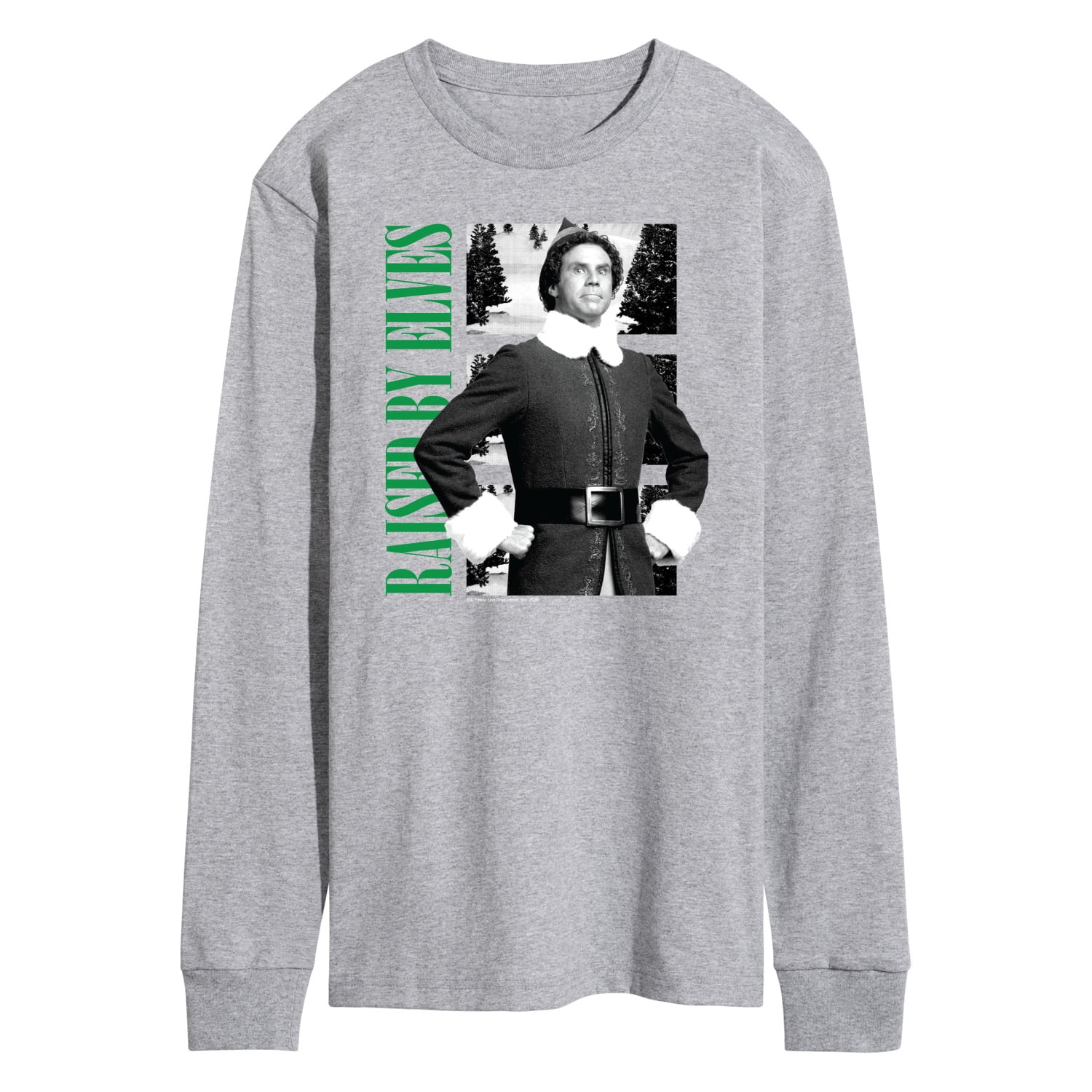 ELF - Christmas Raised By Elves  - Men's Long Sleeve T-Shirt