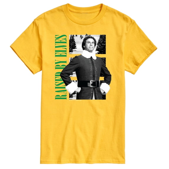 ELF - Christmas Raised By Elves - Men's Short Sleeve Graphic T-Shirt