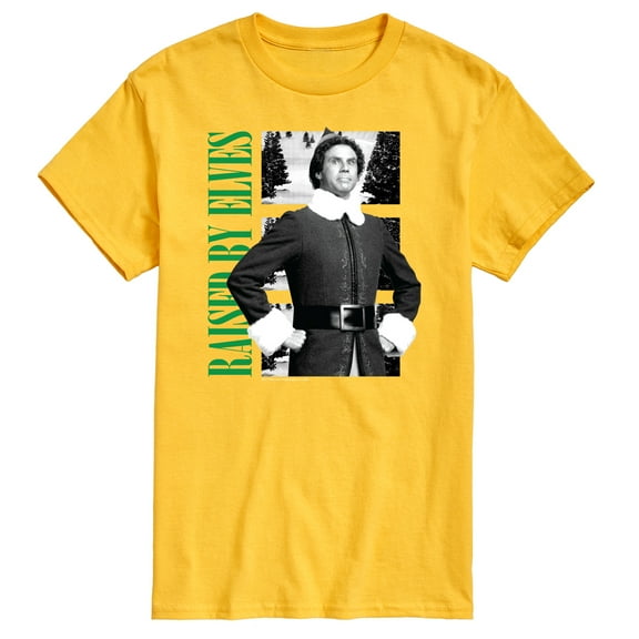 ELF - Christmas Raised By Elves - Men's Short Sleeve Graphic T-Shirt