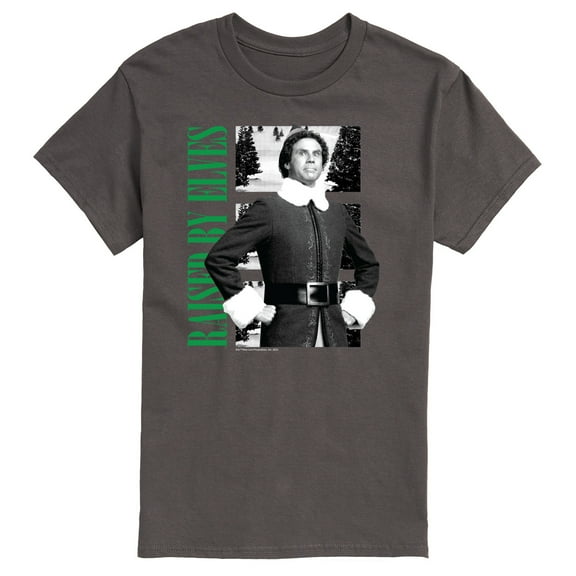 ELF - Christmas Raised By Elves  - Men's Short Sleeve Graphic T-Shirt