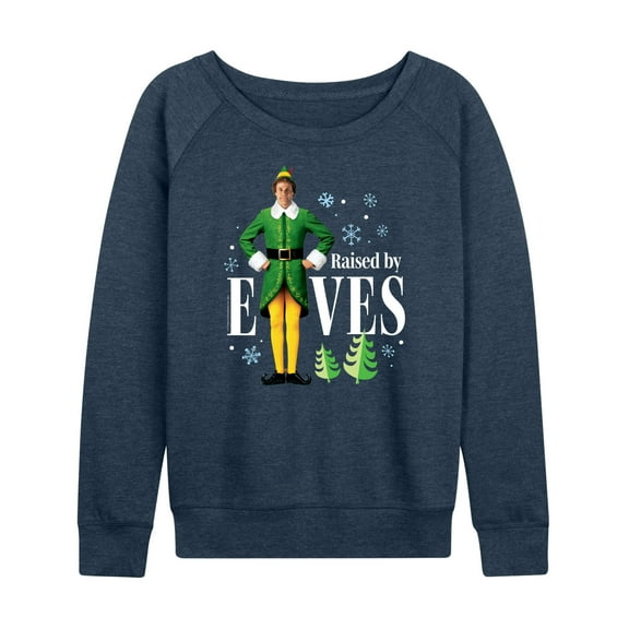 ELF - Christmas Raised By Elves - Women's Lightweight French Terry Long Sleeve Shirt