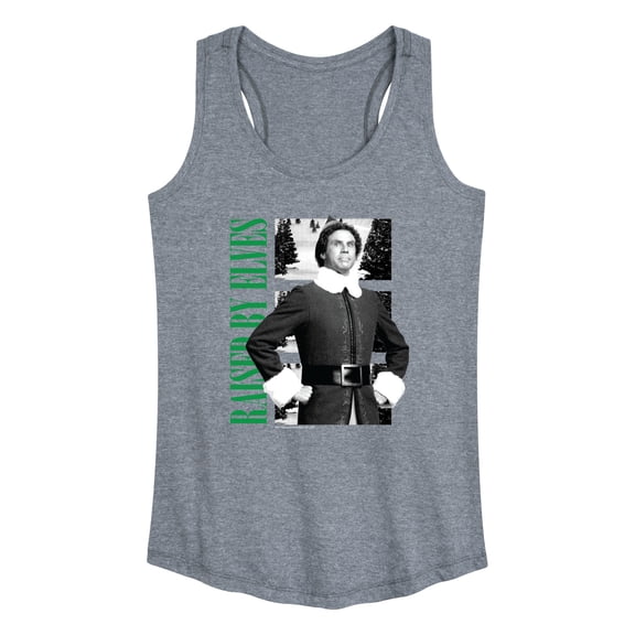 ELF - Christmas Raised By Elves - Women's Racerback Tank Top