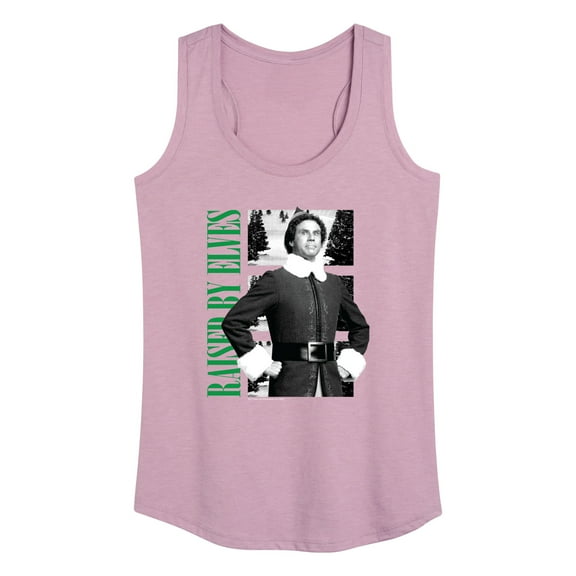 ELF - Christmas Raised By Elves - Women's Racerback Tank Top