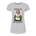thumbnail image 1 of ELF - Christmas Smile - Juniors Fitted Graphic T-Shirt, 1 of 5