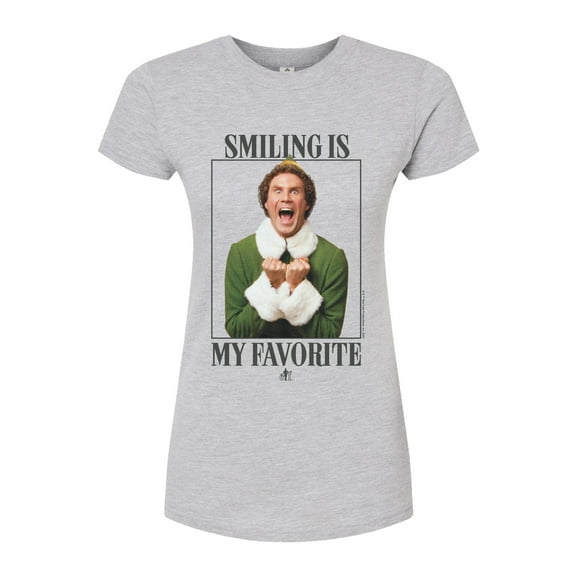 ELF - Christmas Smile - Juniors Fitted Graphic T-Shirt