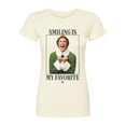 thumbnail image 1 of ELF - Christmas Smile - Juniors Fitted Graphic T-Shirt, 1 of 5