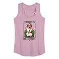 thumbnail image 1 of ELF - Christmas Smile - Women's Racerback Tank Top, 1 of 5