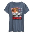 thumbnail image 1 of ELF - Christmas Smilings My Favorite - Women's Short Sleeve Graphic T-Shirt, 1 of 5