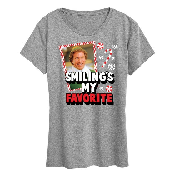 ELF - Christmas Smilings My Favorite - Women's Short Sleeve Graphic T-Shirt