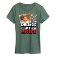 thumbnail image 1 of ELF - Christmas Smilings My Favorite - Women's Short Sleeve Graphic T-Shirt, 1 of 5