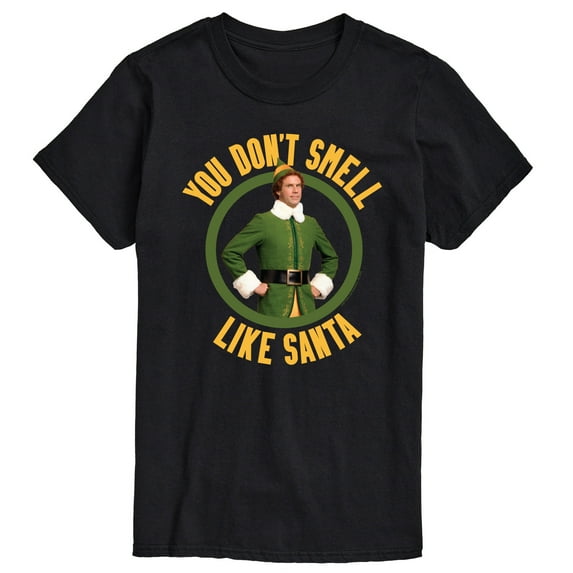 ELF - Christmas You Don't Smell Like Santa - Men's Short Sleeve Graphic T-Shirt