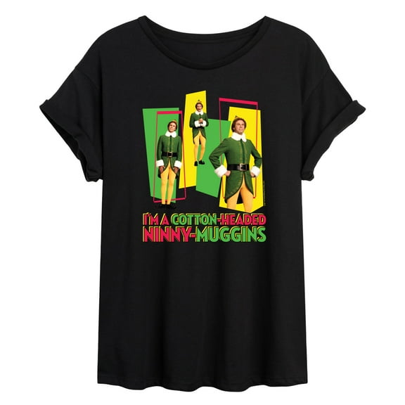 ELF - Christmas Cotton Headed Ninny Muggins - Women's Oversized T-Shirt