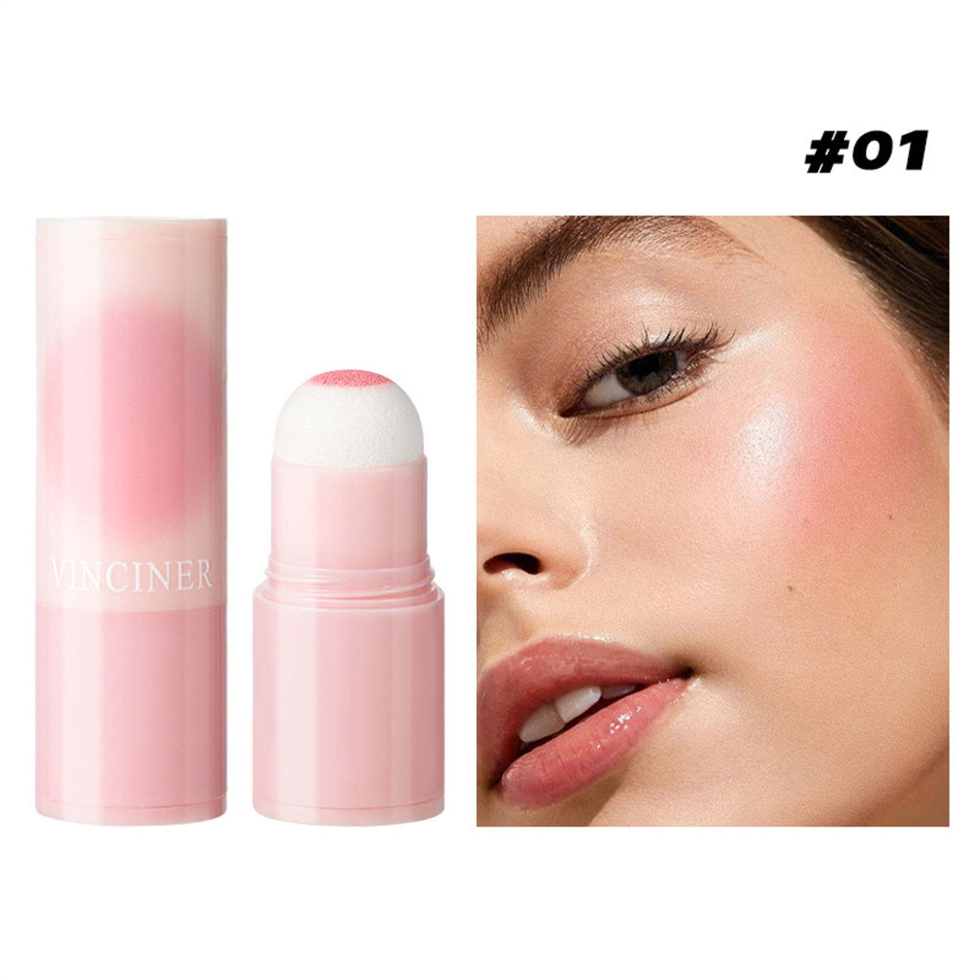 ELF Cream Blush Stick with Sponge NaturalLooking Blush Tint Makeup