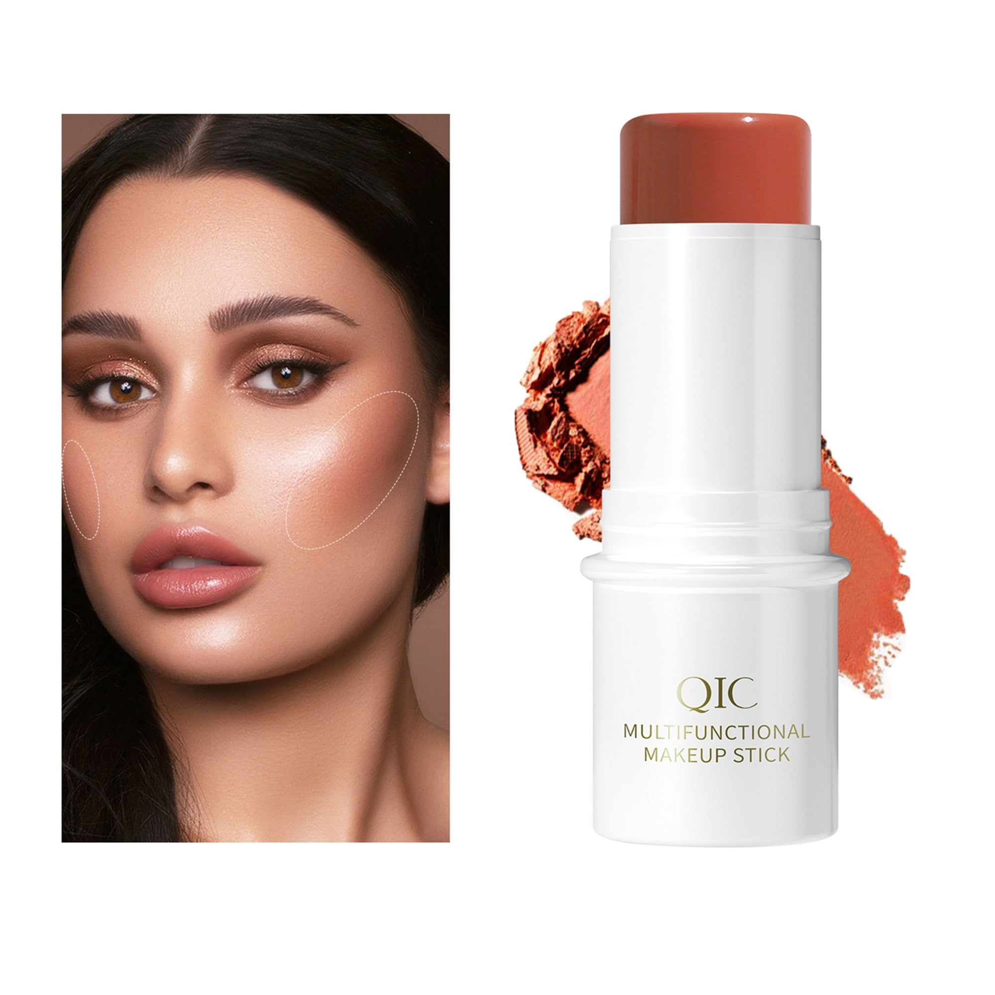 ELF Cream Contour Sticks, Shades with Highlighter Bronzer Blush, Non