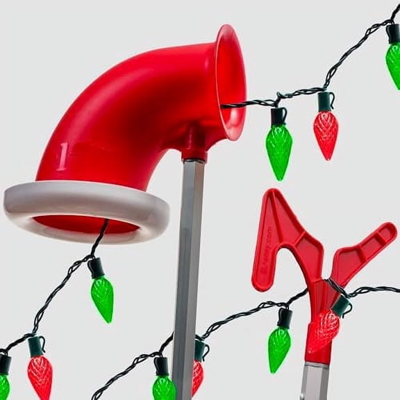 ELF | Easy Light Feeder | No  Holiday Light Hanger Kit | Safely and Quickly Decorate Tall Trees with Holiday Lights