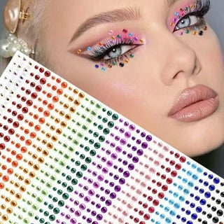 8 Sheets Face Jewels Face Gems Stick on Makeup Rhinestone Sticker for Party  Festival 