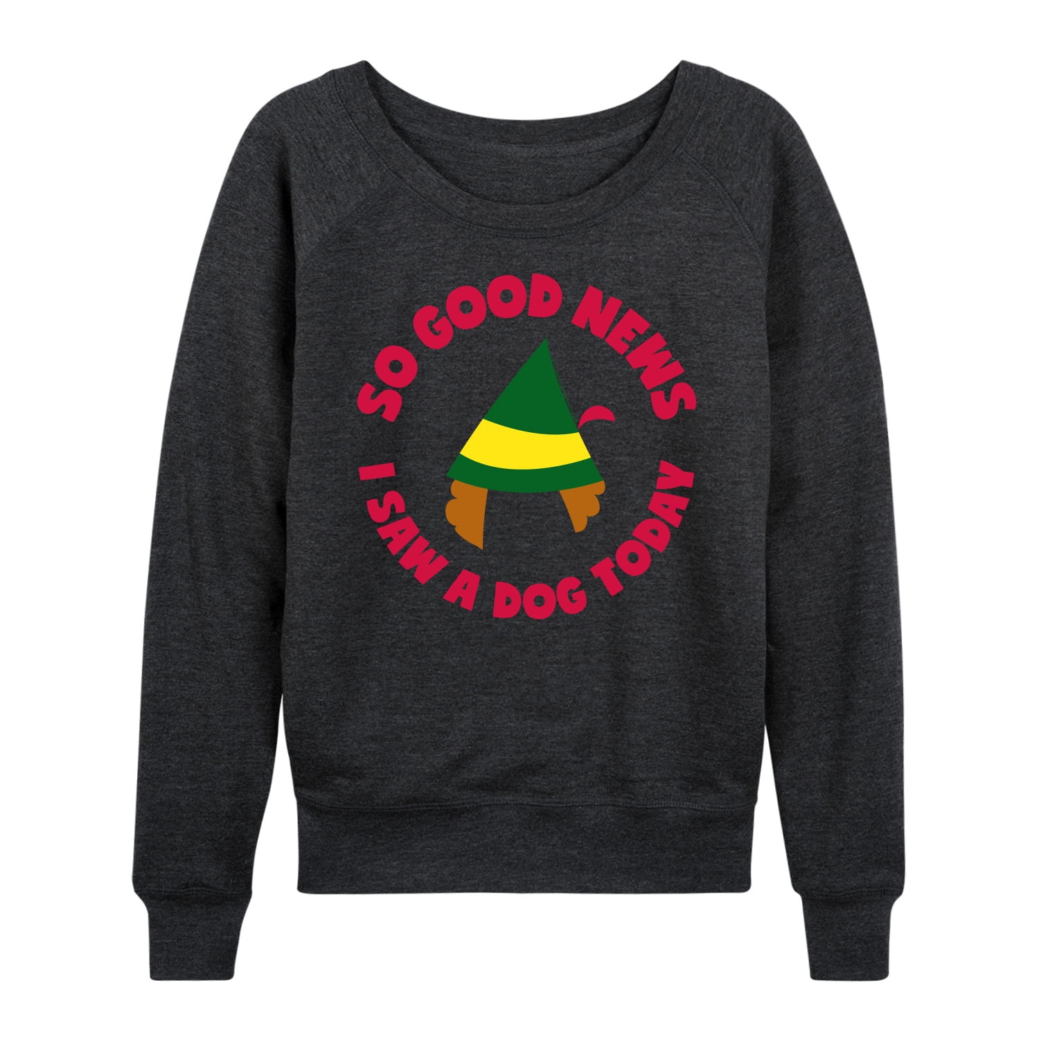 ELF - Family Set Saw A Dog - Women's Lightweight French Terry Long Sleeve Shirt