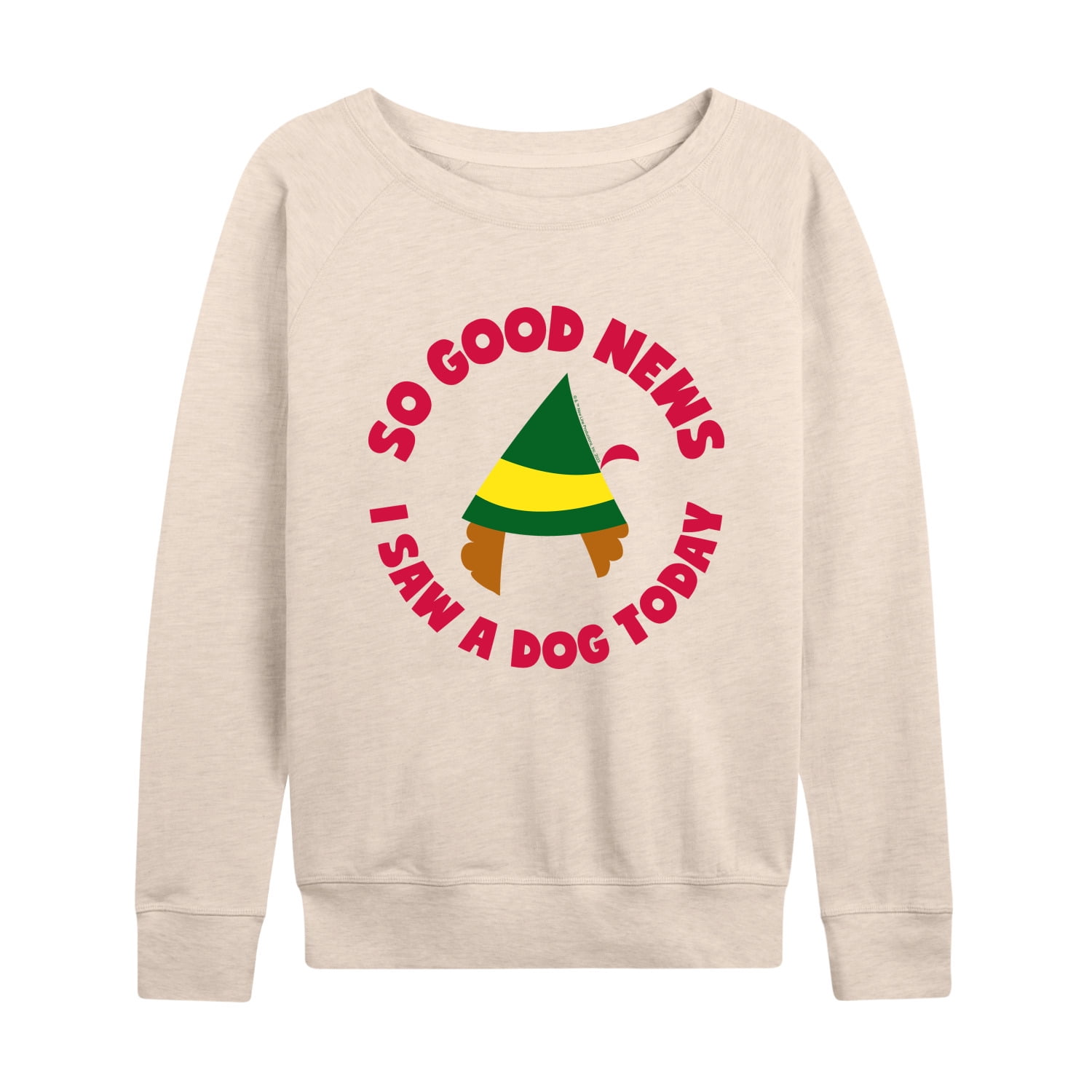ELF - Family Set Saw A Dog - Women's Lightweight French Terry Long Sleeve Shirt