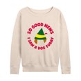 thumbnail image 1 of ELF - Family Set Saw A Dog - Women's Lightweight French Terry Long Sleeve Shirt, 1 of 5