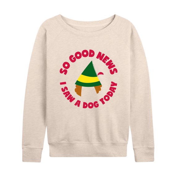 ELF - Family Set Saw A Dog - Women's Lightweight French Terry Long Sleeve Shirt