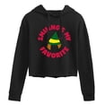 thumbnail image 1 of ELF - Christmas Family Set Smilings My Favorite - Juniors Cropped Pullover Hoodie, 1 of 5