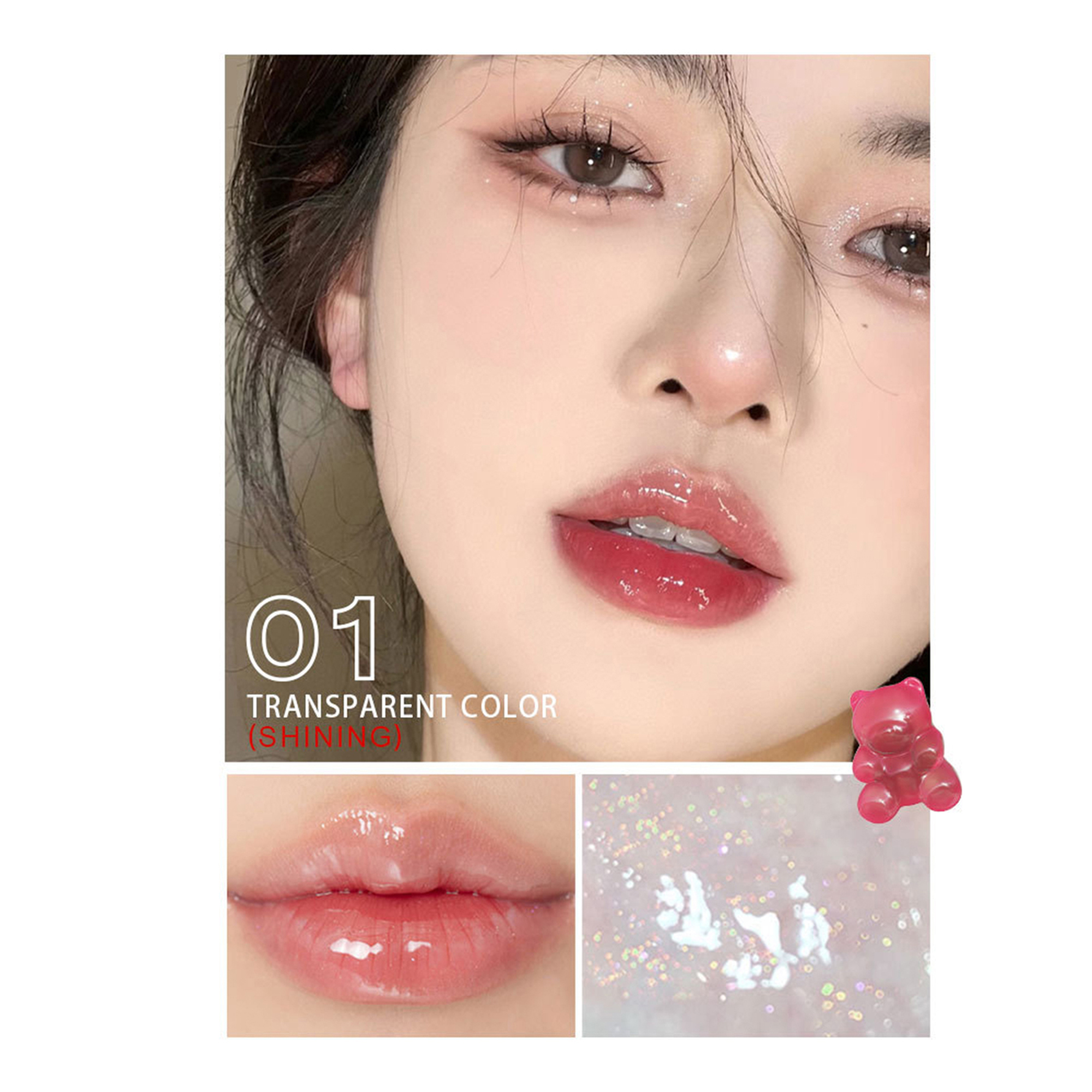 ELF Glitter Lip Gloss, Shimmer Lip Gloss, High Pigment Long Lasting